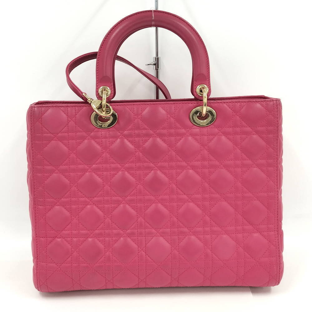 Dior Lady Handbag Cannage Christian Black